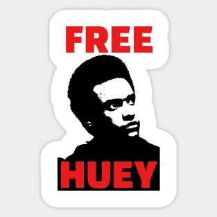 Free Huey, Black History, Civil Rights Sticker